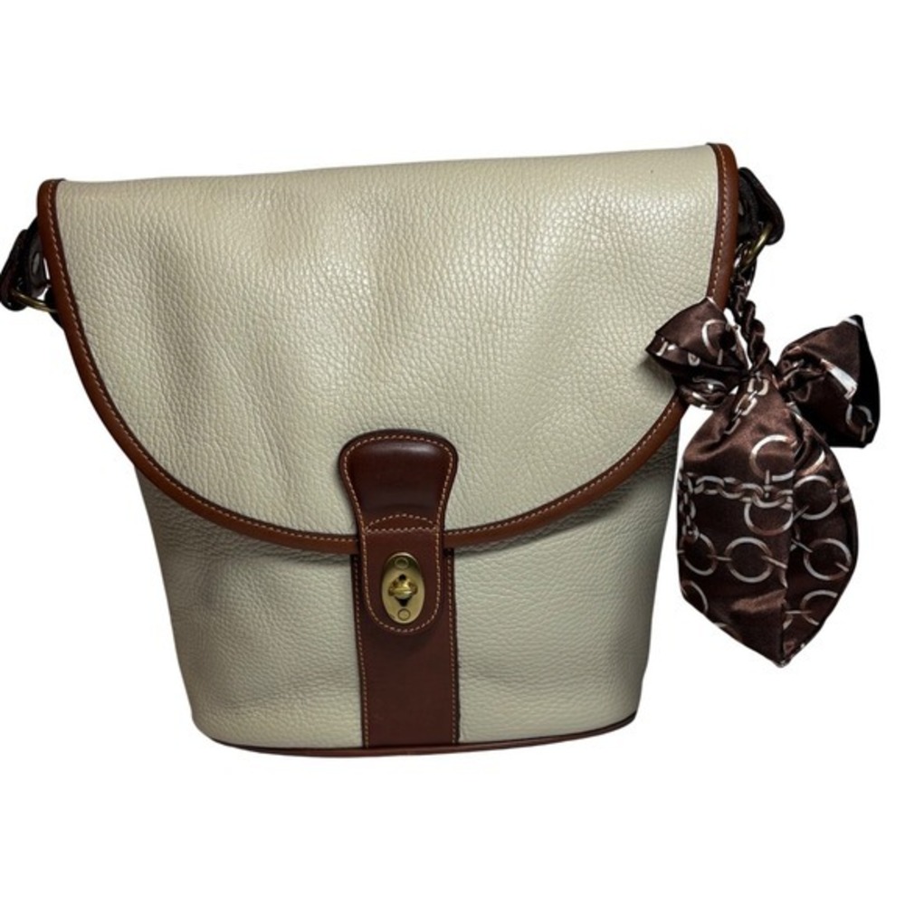 Coach Vintage Sheridan Marion‎ Crossbody Bag in Brown and Cream